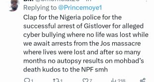 "Gistlover is not run by an individual but by a syndicate" Police PRO Adejobi clears the air after 3 people accused of running the blog were arrested