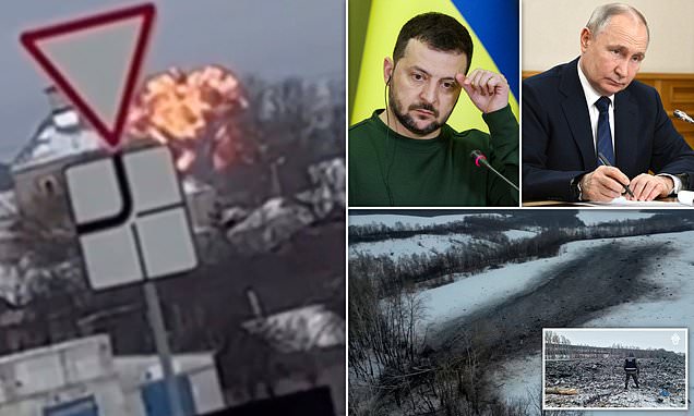 Kremlin 'faked' deaths of 65 POWs in plane inferno, Ukraine claims as it emerges emergency services were banned from attending crash site