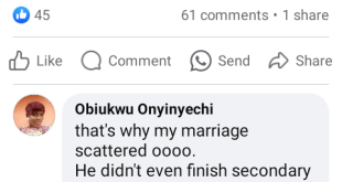 Nigerian woman reveals her marriage
