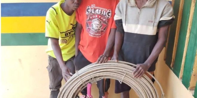 Police arrest three suspected cable vandals in Kaduna