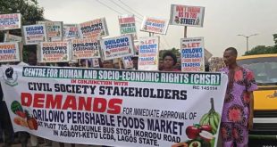 Protesters demand site for Lagos market
