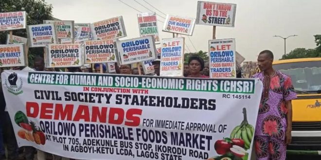 Protesters demand site for Lagos market