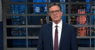 Stephen Colbert talks about Trump's cognitive test.