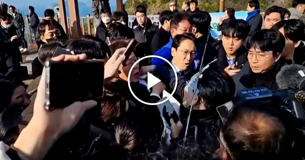 Video: Man Stabs South Korean Politician