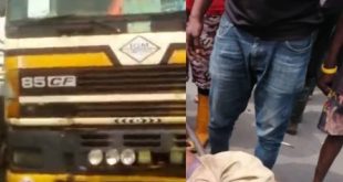 Articulate truck driver apprehended after crushing scavenger to death in Lagos