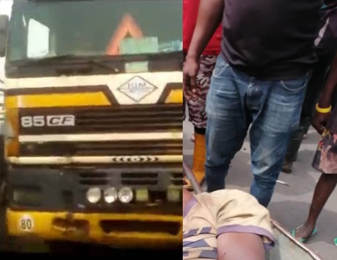 Articulate truck driver apprehended after crushing scavenger to death in Lagos