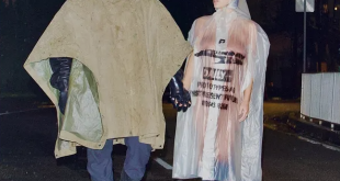 Biance Censori goes completely n@ked under transparent raincoat for outing with husband Kanye West (photos)