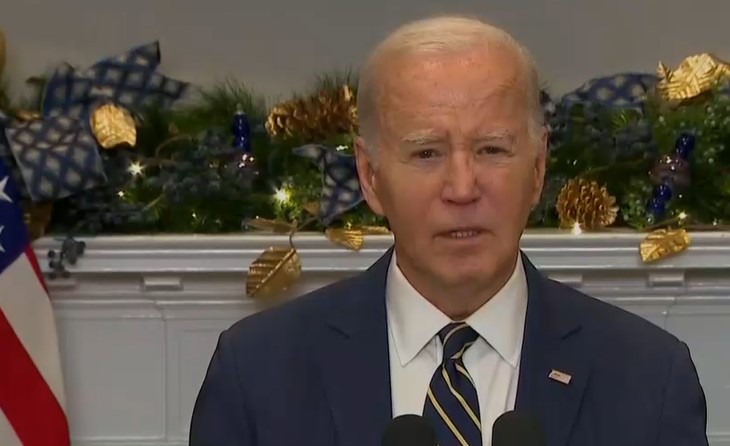 Biden talks about Republicans blocking Ukraine aid at the White House.