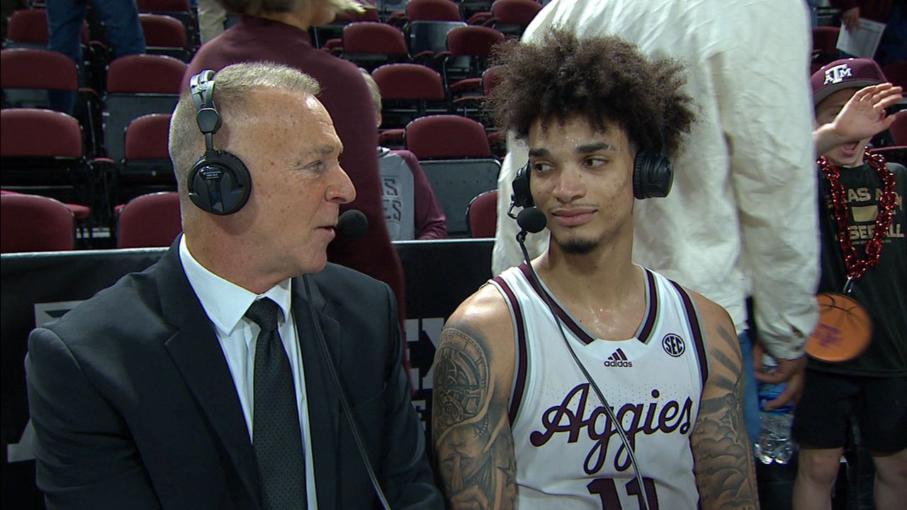 Garcia speaks to Aggies' gritty identity after UT win - ESPN Video