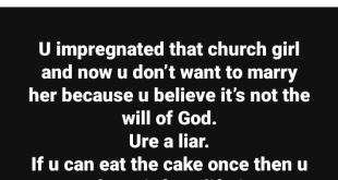 If you can eat the cake once then you can have it for a lifetime - South African pastor calls out men who don