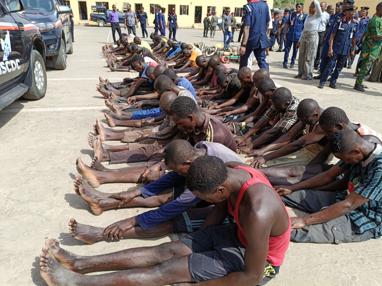 NSCDC arrests 54 suspected illegal miners and 3 telecommunication mast vandals in FCT