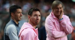 Lionel Messi looks on during Inter Miami