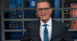 Stephen Colbert talks about Trump flipping blue states.