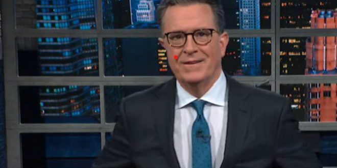 Stephen Colbert talks about Trump flipping blue states.