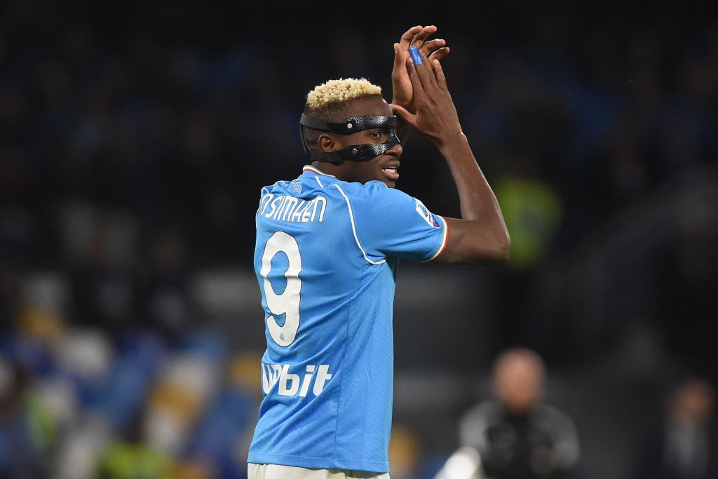 Arsenal target Victor Osimhen of SSC Napoli during the Serie A TIM match between SSC Napoli and Juventus FC at Stadio Diego Armando Maradona Naples Italy on 3 March 2024.