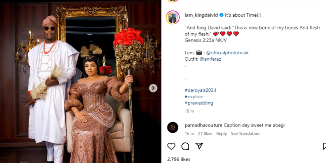 BBNaija?s Queen Atang releases pre-wedding photos as her wedding to her fiance, David, begins today