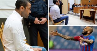 Former Barcelona superstar, Dani Alves to be released from prison after finally paying ?1m bail over r@pe conviction.