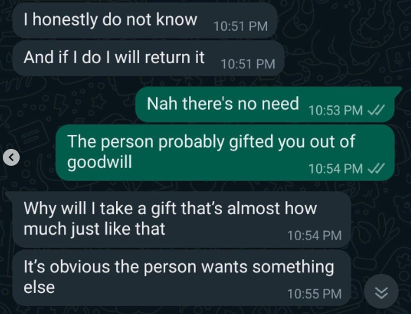 If a woman loves and respects you, nothing from another man will entice her- Nigerian man reveals what an ex-girlfriend of his did after receiving expensive gifts from another man