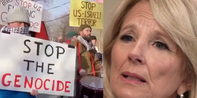 Jill Biden Humiliated As She's Met By Protesters At Vermont Fundraising Event