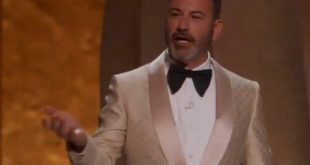 Jimmy Kimmel responds to Donald Trump at the Oscars.