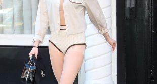 Kristen Stewart steps out wearing her underwear and no skirt