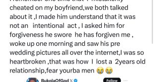 Lady reveals what her ex-boyfriend did after she