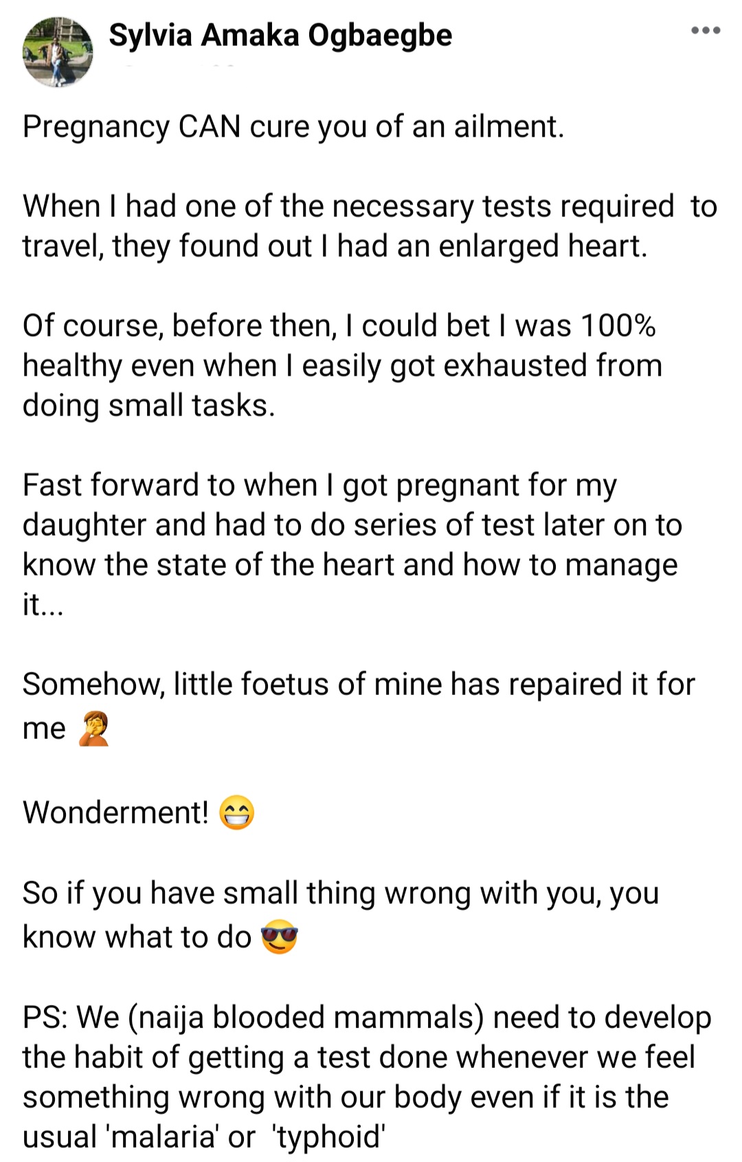 Mother reveals how pregnancy cured her of an enlarged heart