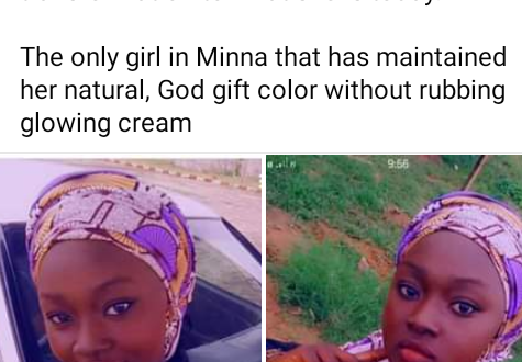 Nigerian father of 5 daughters shares photos of the "only girl in Minna that maintains her natural, God gift color without rubbing glowing cream"
