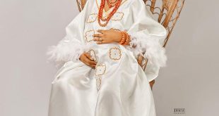 Olori Tobi Phillips shares maternity photos days after she and the Ooni of Ife welcomed their twin babies