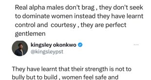 Once a man keeps describing himself as an ?alpha male? sister just run - Clergyman Kingsley Okonkwo