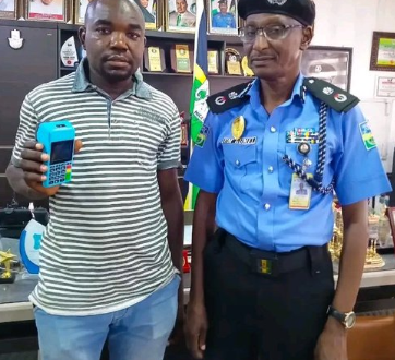 Police return N9.9million to rightful owner after it was mistakenly transferred to a POS operator