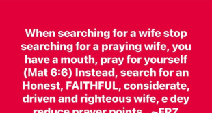 Stop searching for a praying wife - Daddy Freeze advises single men in search of a life partner