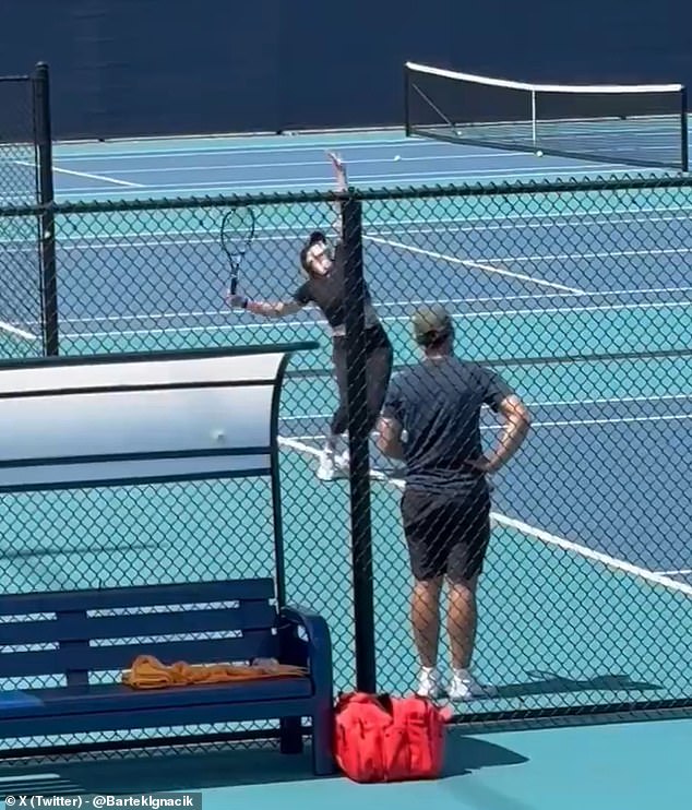 Tennis star, Aryna Sabalenka returns to the court to train for�Miami Open�after shock death of her boyfriend Konstantin Koltsov (photos)