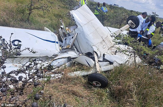 Two dead as passenger planec collides with training aircraft mid-air above National Park in Kenya