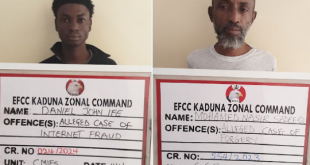 Two internet fraudsters jailed in Kaduna