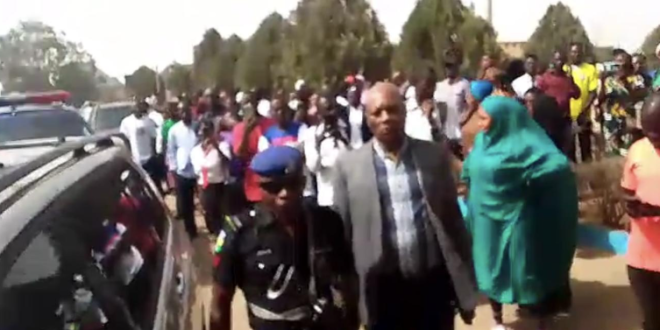 University of Jos VC orders security to break down gate locked by protesting SSANU members amid warning strike
