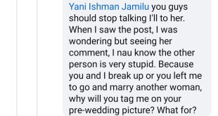 Woman curses her ex and his fiancee after he shared pre-wedding photos and tagged her