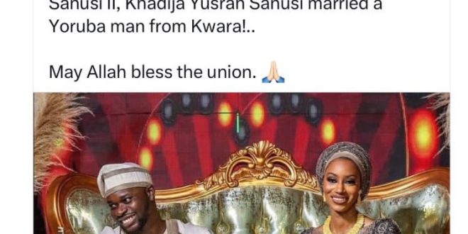 ''I can now be referred to as ?Mrs. Yoruba man from Kwara? - Daughter of 14th Emir of Kano replies X user who described her husband as a ''Yoruba man''