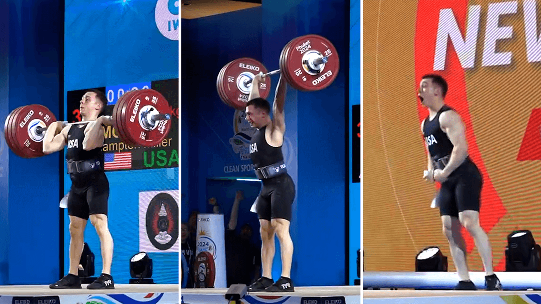 American shatters 55-year mark with world record lift