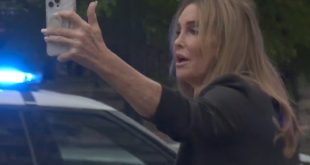 Caitlyn Jenner confronts pro-Palestinian protesters