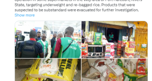 FCCPC raids supermarkets in Port Harcourt, seize underweight and re-bagged rice
