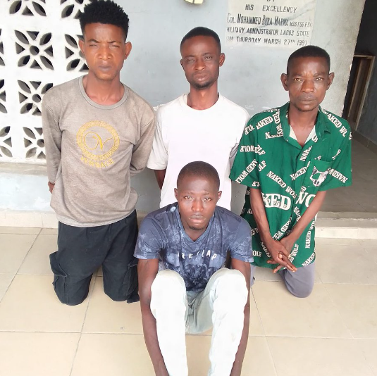 Four ?one chance? operators arrested for allegedly withdrawing N1.4 million from their victim?s account in Lagos