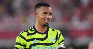 Arsenal star Gabriel Jesus during the MLS All-Star Game between Arsenal FC and MLS All-Stars at Audi Field on July 19, 2023 in Washington, DC.