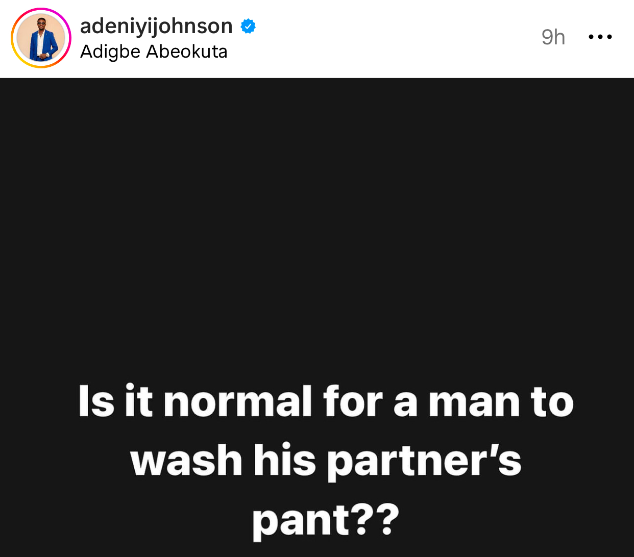 Is it normal for a man to wash his partner