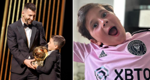 Lionel Messi's son breaks the internet after scoring five goals for Inter Miami