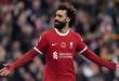 Mohamed Salah of Liverpool celebrates scoring during the Premier League match between Liverpool FC and Brentford FC at Anfield on November 12, 2023 in Liverpool, England.