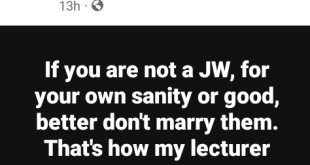 My lecturer died because he refused to accept blood - Nigerian lady advises people of different faith not to marry Jehovah