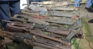 Seven repentant bandits surrender weapons to security operatives in Plateau