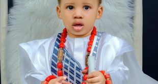 Yul Edochie celebrates his son with Judy Austin as he turns one today