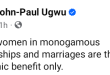 All the women in monogamous relationships and marriages are there for economic benefit only - Nigerian polygamy advocate says